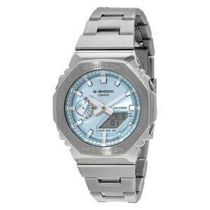 NWT Authentic Casio G-Shock G-Steel 2100 Series Quartz Blue Dial Men's Watch